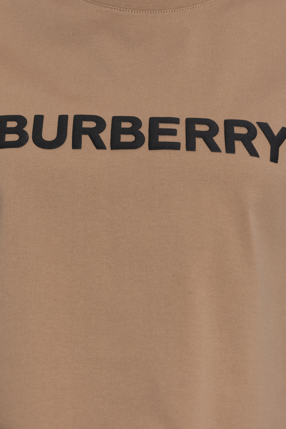 Tシャツ・カットソー BURBERRY 'Margot' T-shirt Beige BNWT Burberry Women's Margot Box Logo T-Shirt In Soft Fawn